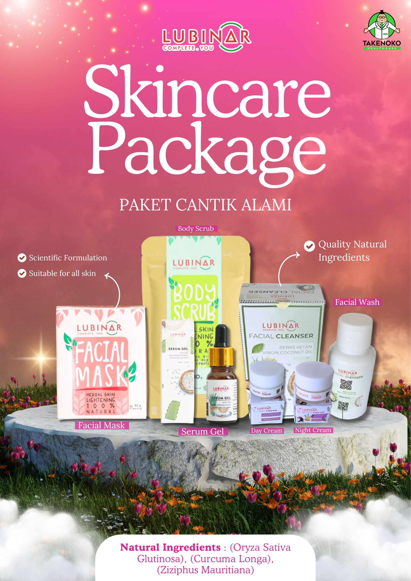 Skincare Lubinar Paket Cantik Alami